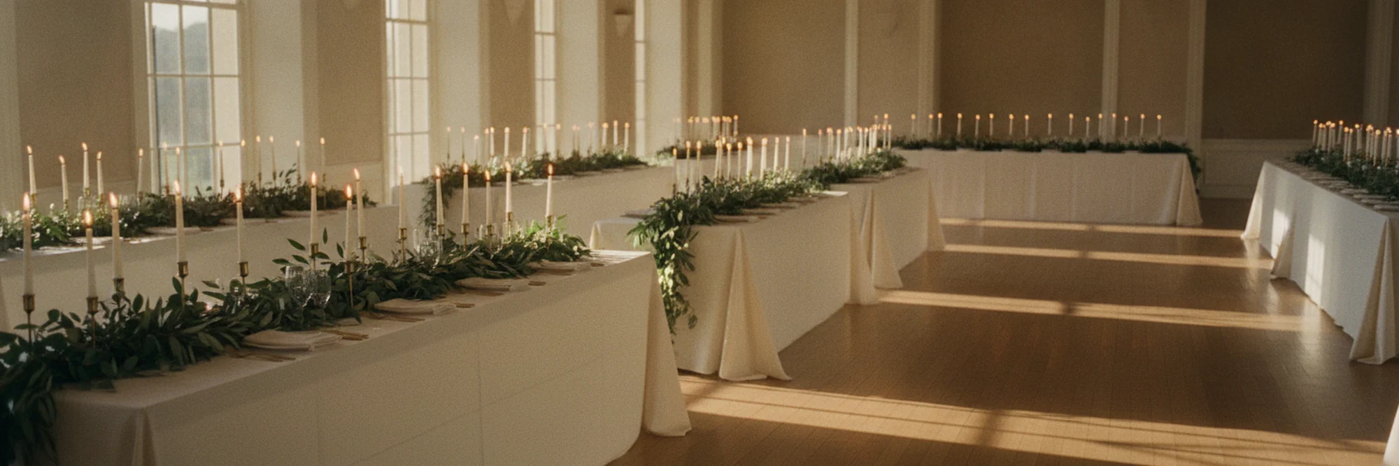 a venue event space set and ready for an event